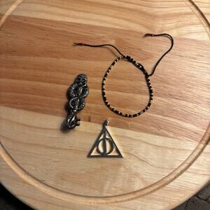 Wizarding World Harry Potter Charm, Bracelet, Hair Clip Lot